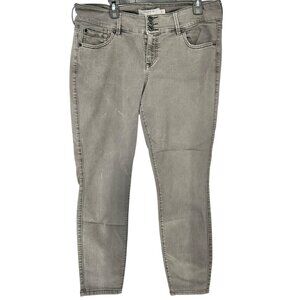 Torrid Denim Jeggings Womens 18R Gray 3 Button and Zip Fly Pockets